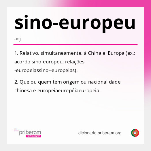 Significado de sino-europeu