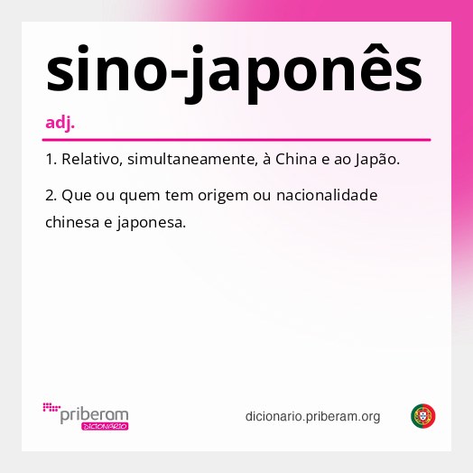 Significado de sino-japonês