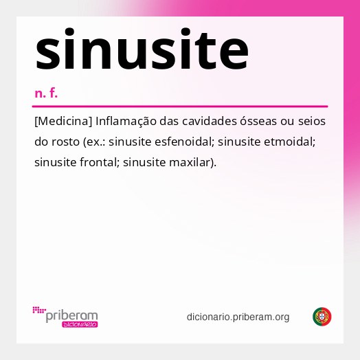 Significado de sinusite