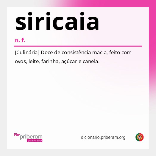 Significado de siricaia