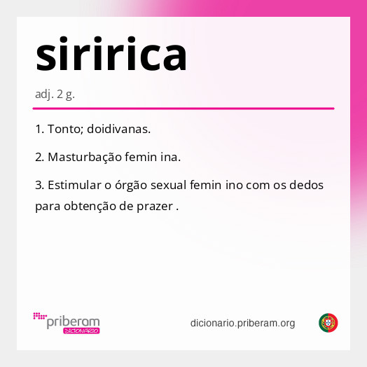 Significado de siririca
