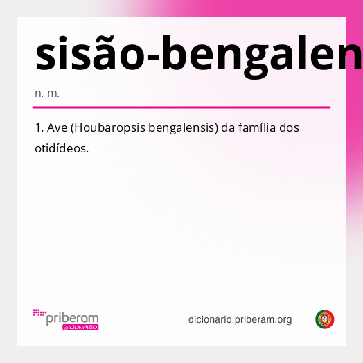 Significado de sisão-bengalense