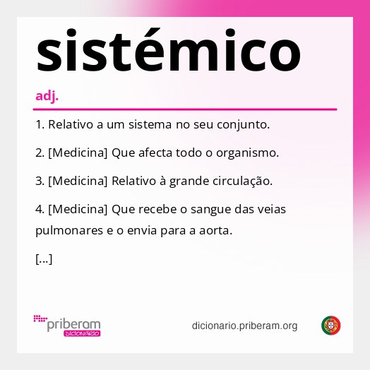 Significado de sistémico