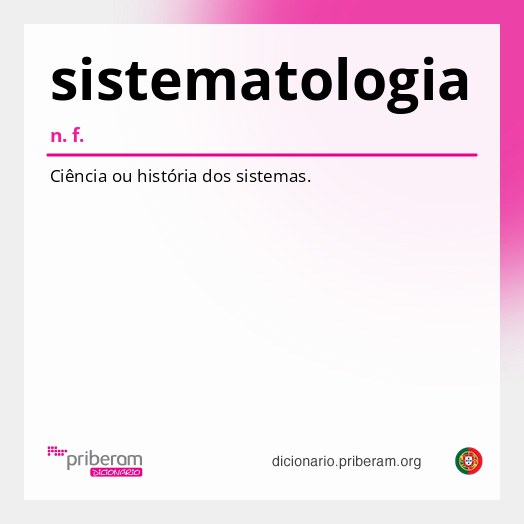 Significado de sistematologia