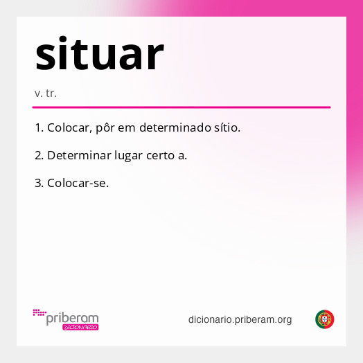Significado de situar