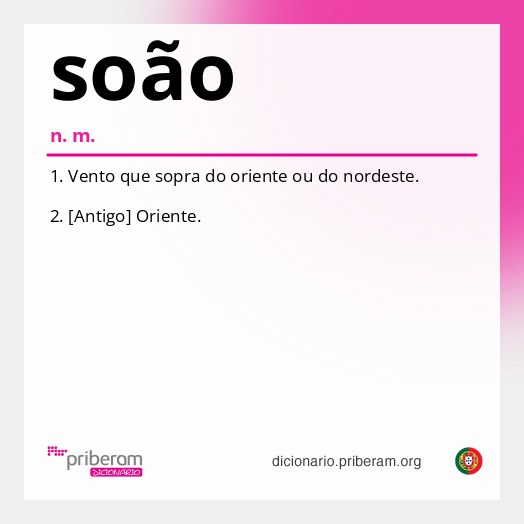Significado de soão