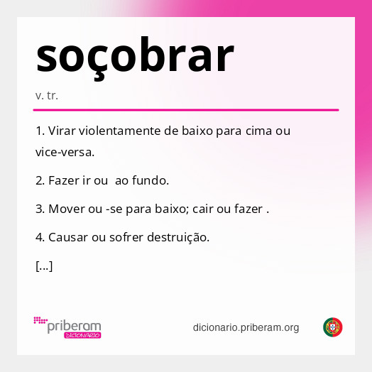 Significado de soçobrar