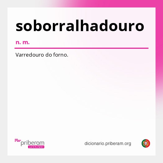 Significado de soborralhadouro