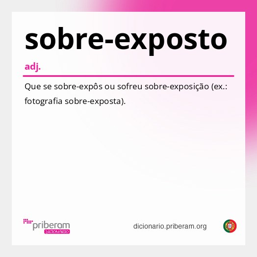 Significado de sobre-exposto