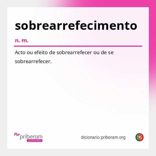 Significado de sobrearrefecimento