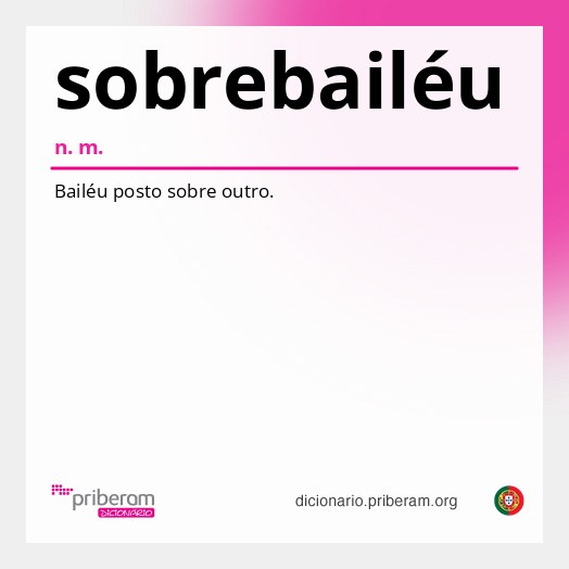 Significado de sobrebailéu