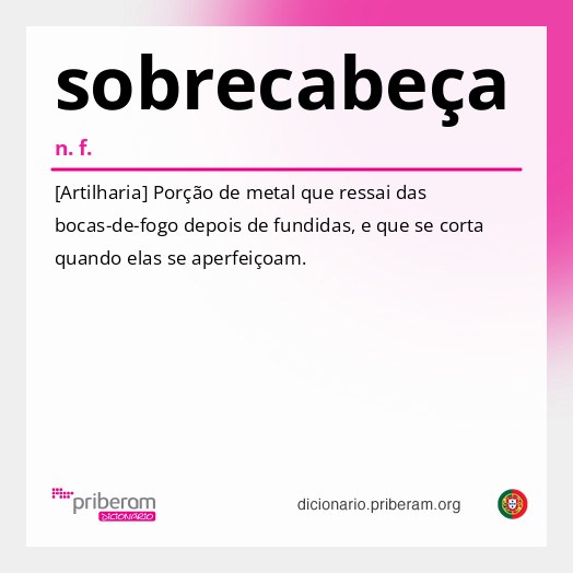 Significado de sobrecabeça