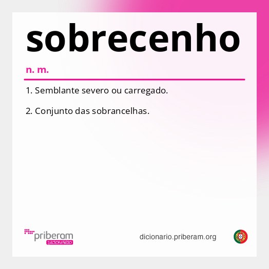 Significado de sobrecenho
