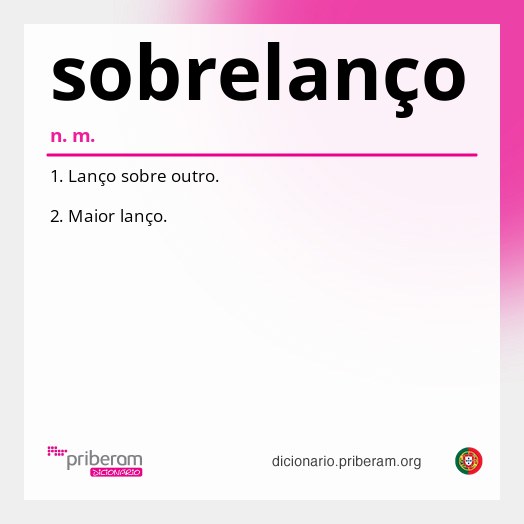 Significado de sobrelanço