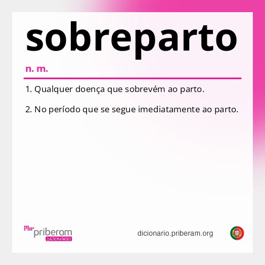 Significado de sobreparto