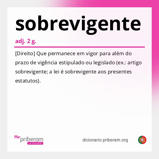 Significado de sobrevigente