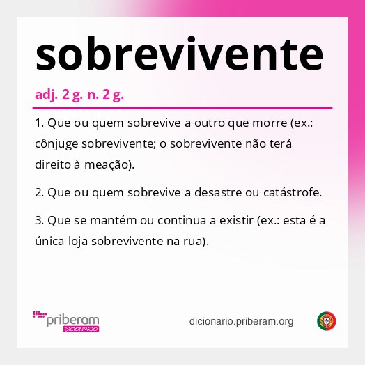 Significado de sobrevivente