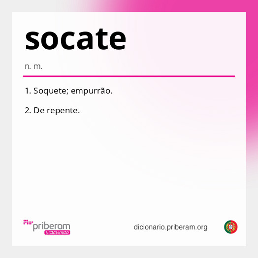 Significado de socate