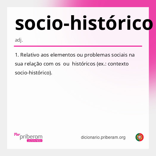 Significado de socio-histórico