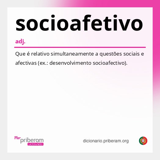 Significado de socioafetivo