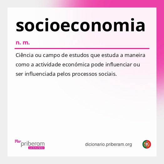 Significado de socioeconomia