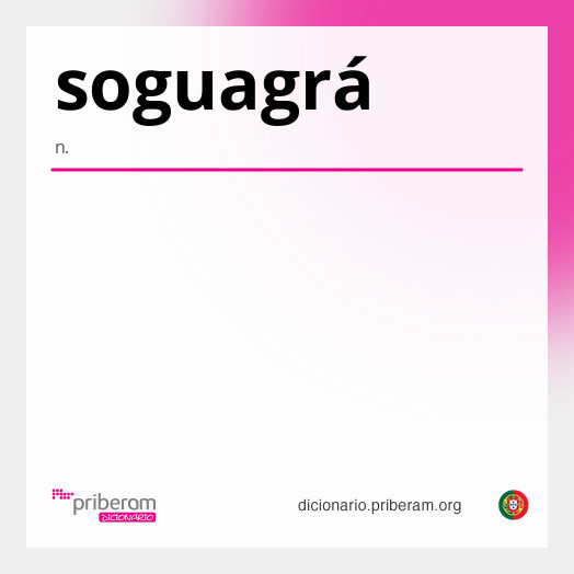 Significado de soguagrá