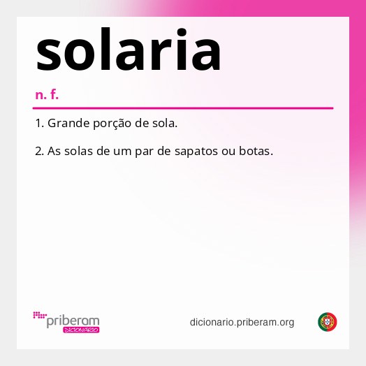Significado de solaria