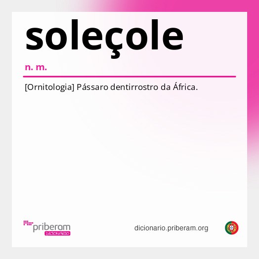 Significado de soleçole