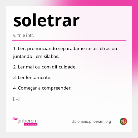 Significado de soletrar
