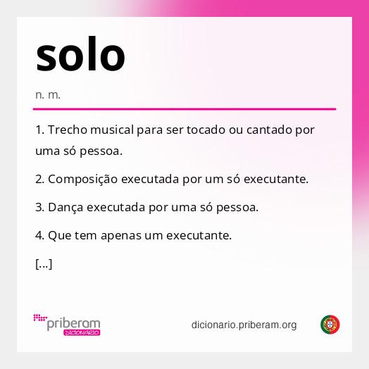 Significado de solo