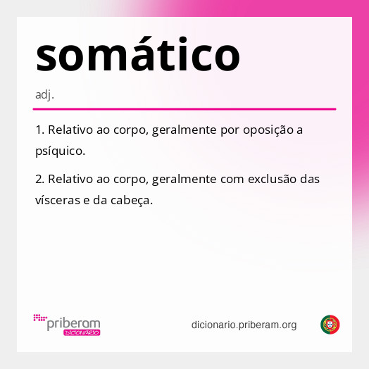 Significado de somático