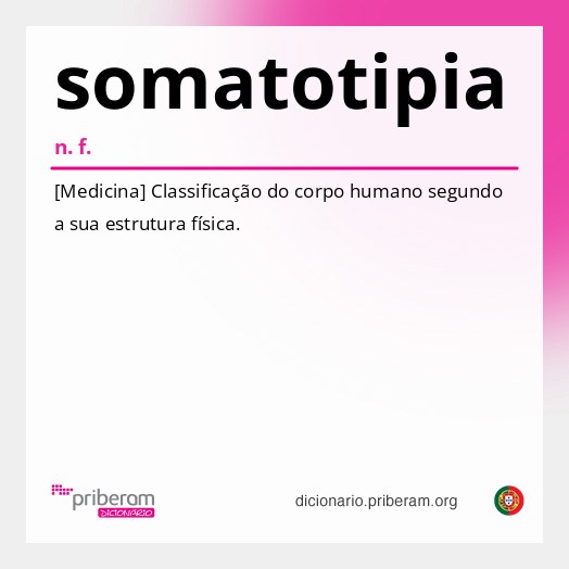 Significado de somatotipia