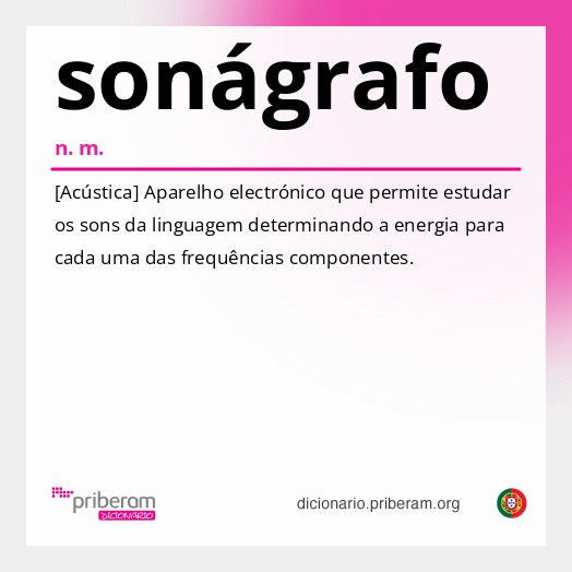 Significado de sonágrafo