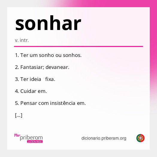 Significado de sonhar