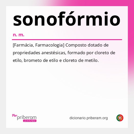 Significado de sonofórmio