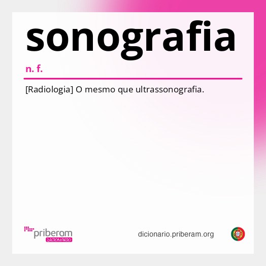 Significado de sonografia