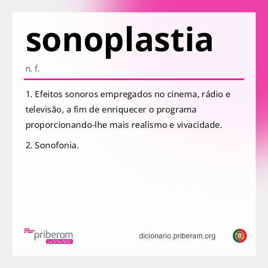 Significado de sonoplastia