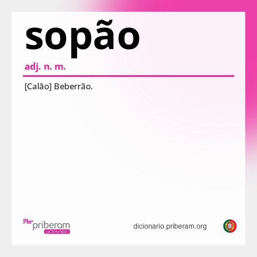 Significado de sopão