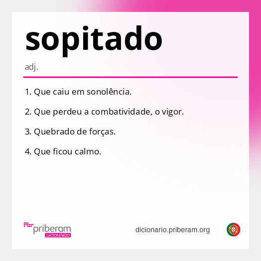 Significado de sopitado