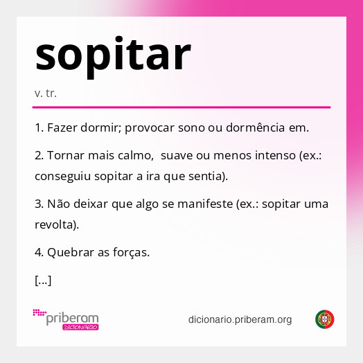 Significado de sopitar