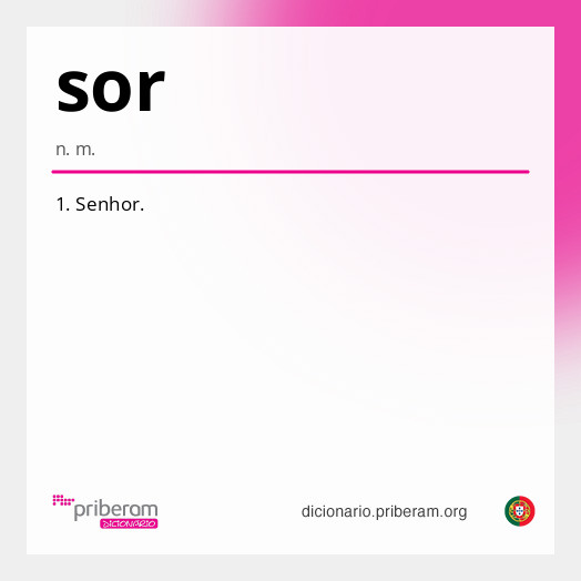 Significado de sor