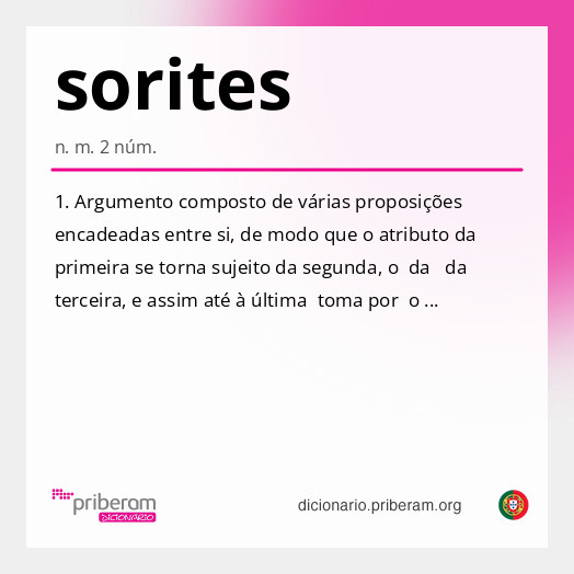 Significado de sorites