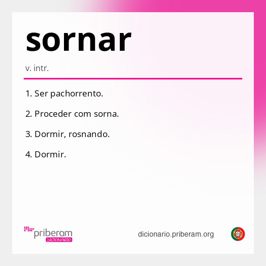 Significado de sornar