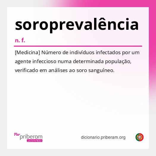 Significado de soroprevalência