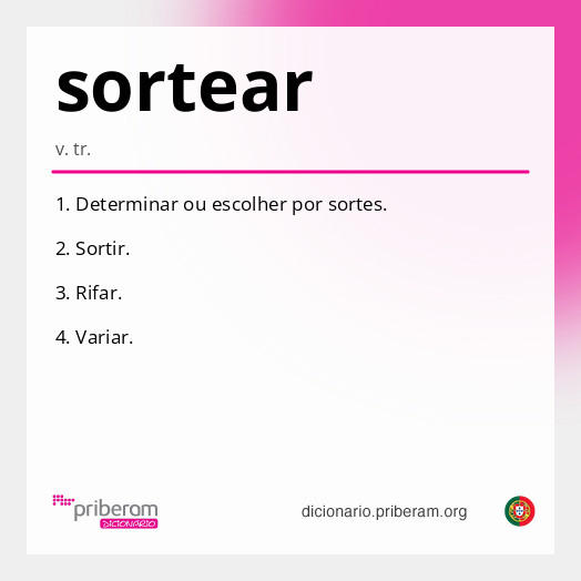 Significado de sortear
