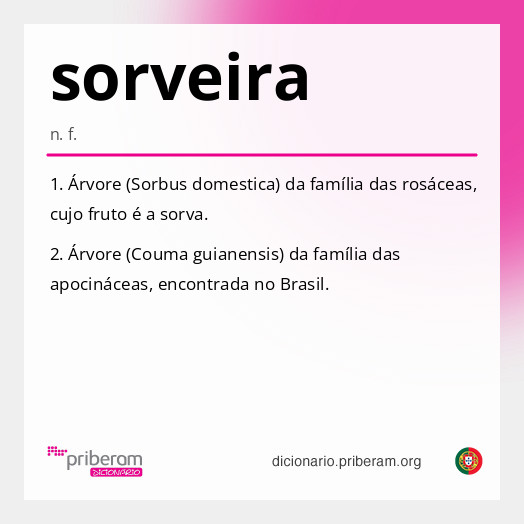 Significado de sorveira