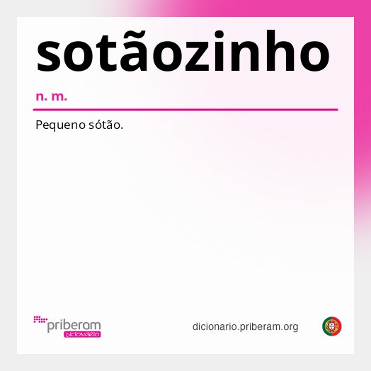 Significado de sotãozinho