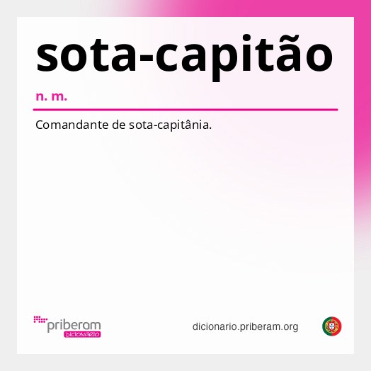 Significado de sota-capitão