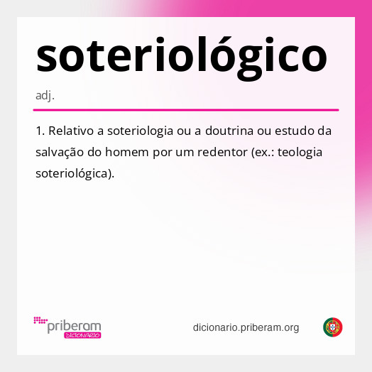 Significado de soteriológico
