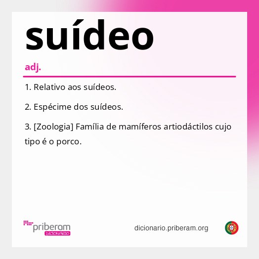 Significado de suídeo